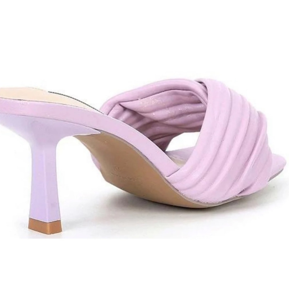 Steve Madden Twinkled Lilac Square Toe Dress Mule Sandals Size 6 - Picture 3 of 8